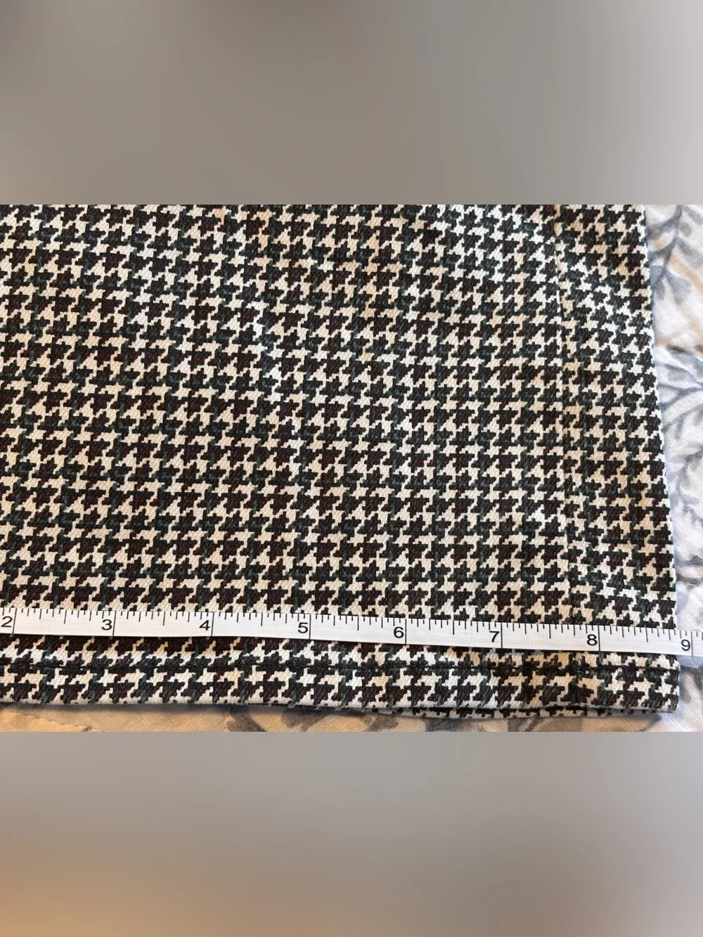 Madewell Mid Rise Kick Out Jeans Houndstooth Check Stretch Women’s Size 29